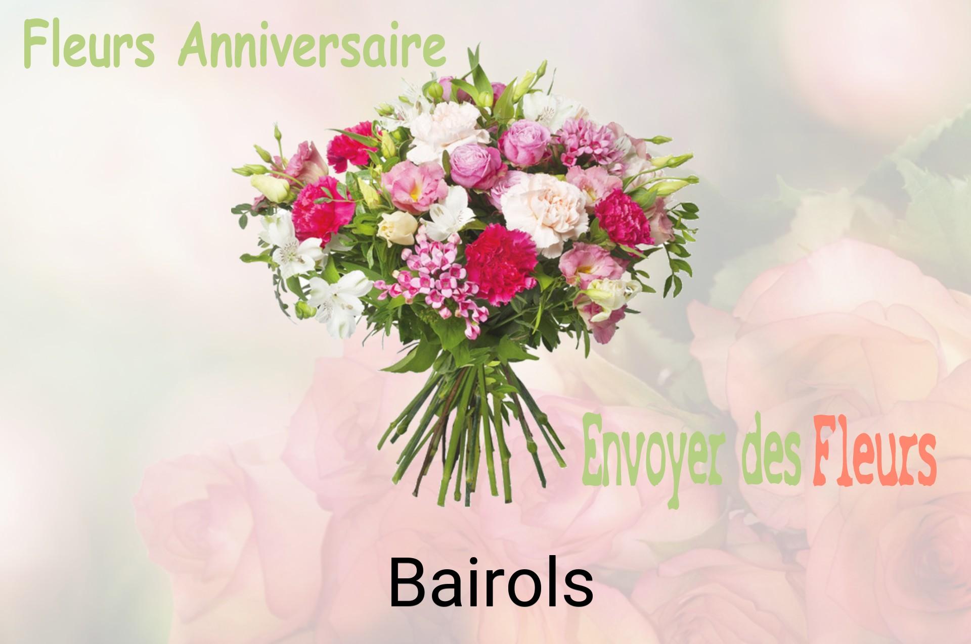 Bouquet de fleurs d’anniversaire livré à Bairols